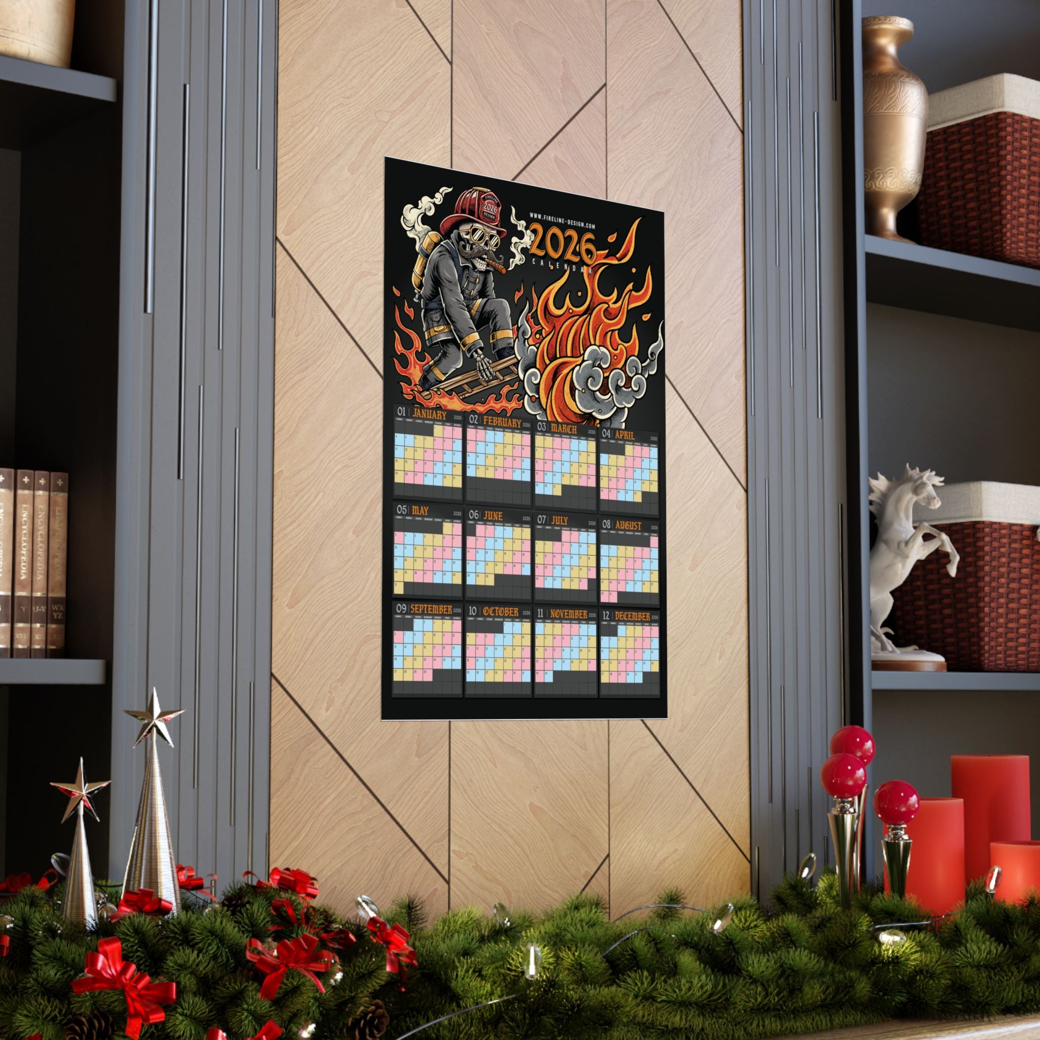 2026 Calendar Poster — Colored for the 48/96 Shift