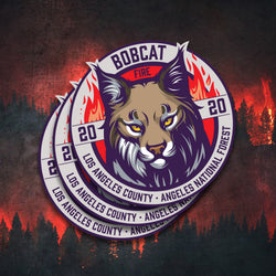 BOBCAT Fire Sticker - 3-Pack