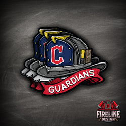 MLB Fire Helmet Sticker - 3 PACK