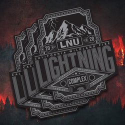LNU LIGHTNING Fire Sticker - 3-Pack
