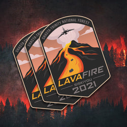 LAVA FIRE Sticker - 3-Pack
