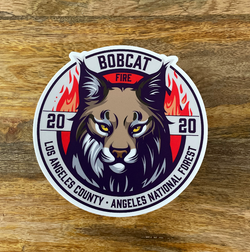 BOBCAT Fire Sticker - 3-Pack