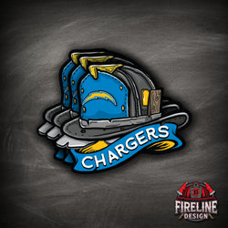 NFL Fire Helmet Sticker - 3 PACK