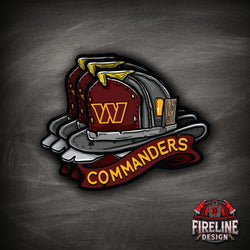 NFL Fire Helmet Sticker - 3 PACK