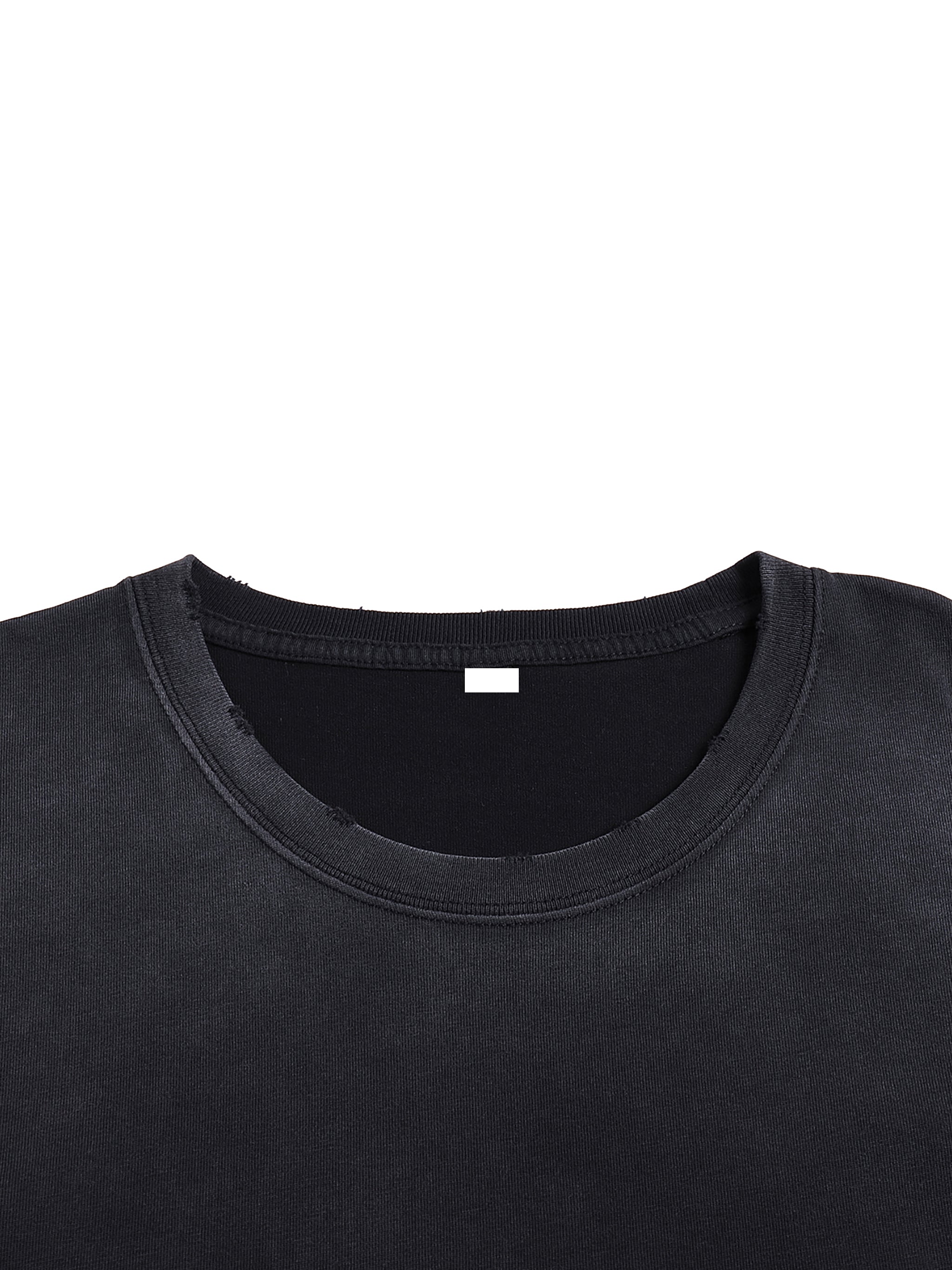 HUSTLE Vintage Washed Hand-Frayed T-Shirt