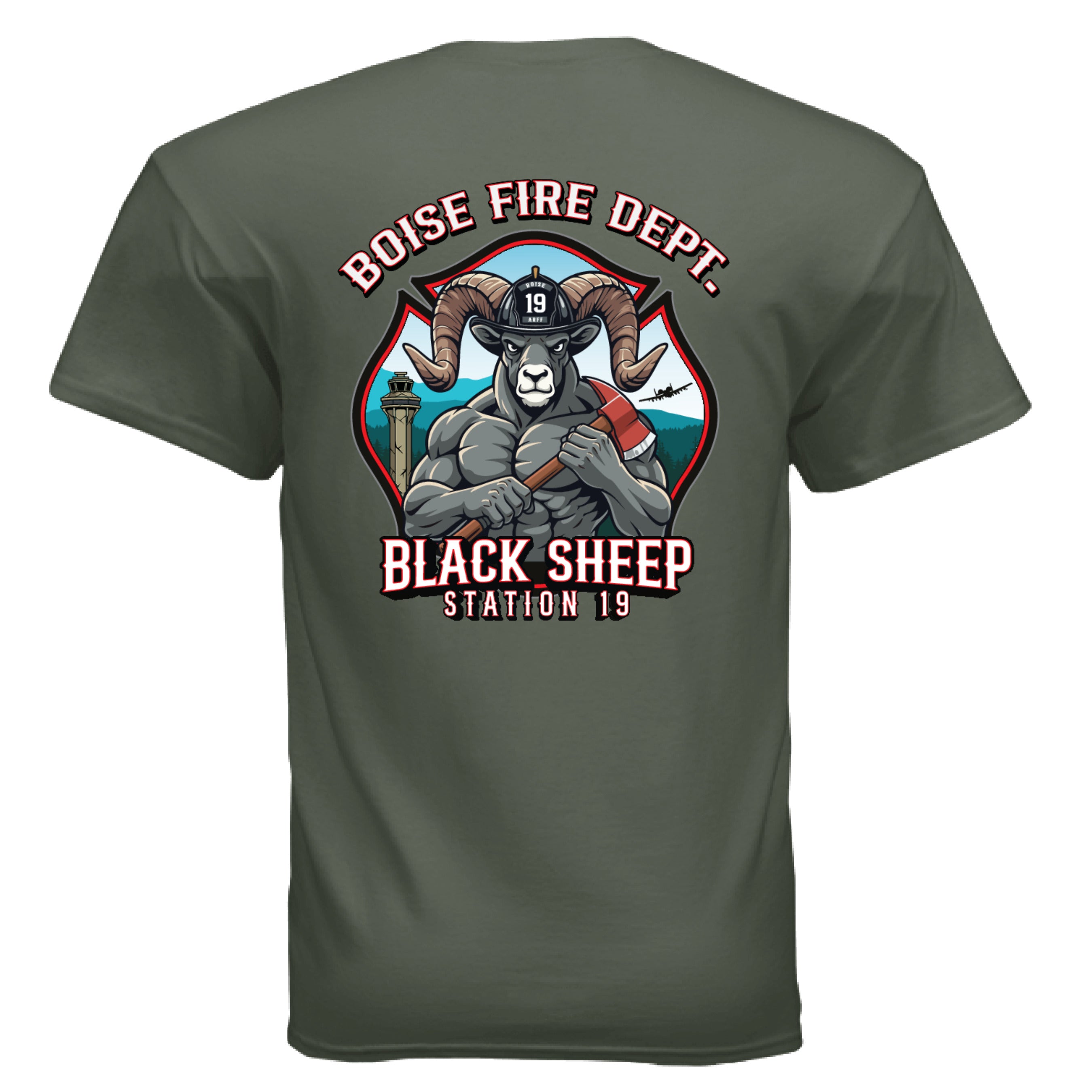 MILITARY GREEN - BACK